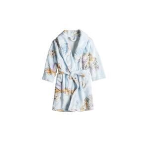 Disney Frozen Elsa And Anna Bath Robe Girls Sz. 2 T soft blue